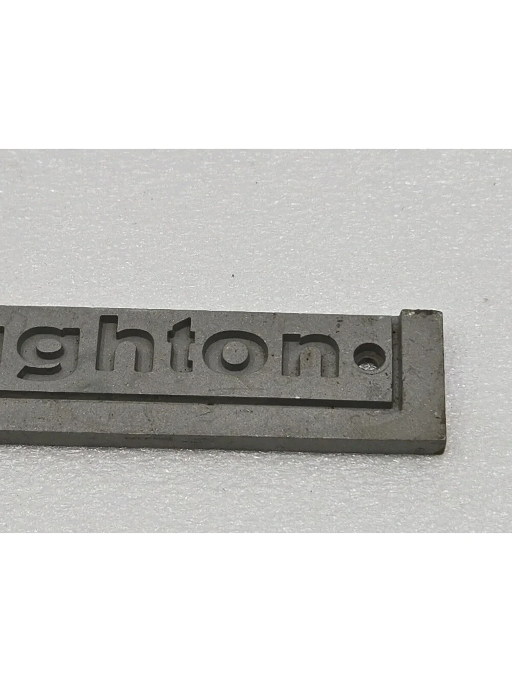 Haughton Elevator Co Cast Metal Sign Nameplate Toledo Ohio Industrial Salvage